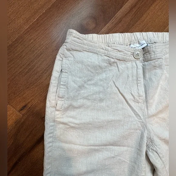 KIM ROGERS Women’s Cream Linen Pants - Picture 3 of 8
